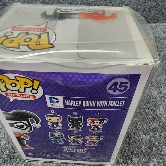 Lot Funko Pop! Vinyl DC Universe Harley Quinn with Mallet #45 + Keychain DC Mini - Picture 6 of 9